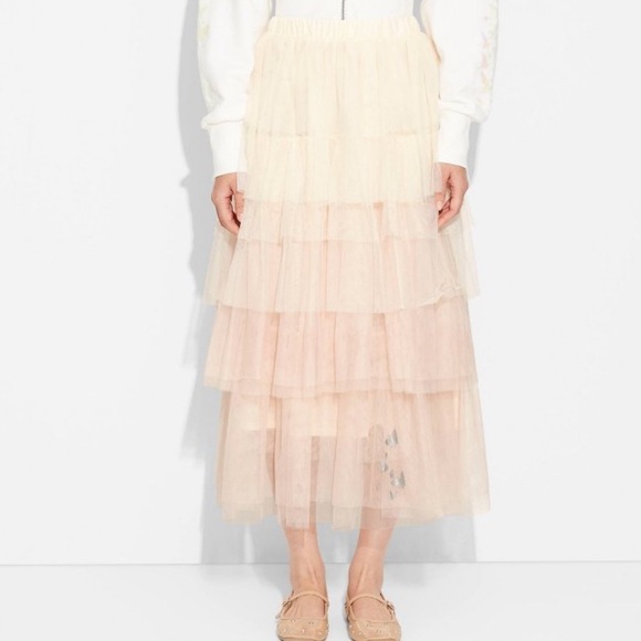 Women's Target Wicked Musical Tulle Graphic Skirt in Blush XXL Butterfly Glinda - Picture 1 of 9